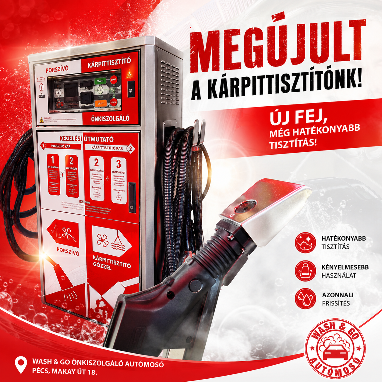 Megújult kárpittisztító poszt