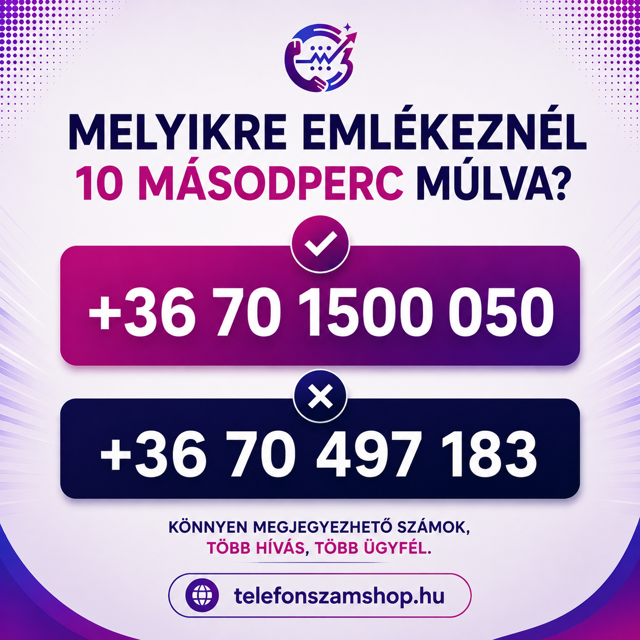 Melyikre emlékeznél 10 másodperc múlva