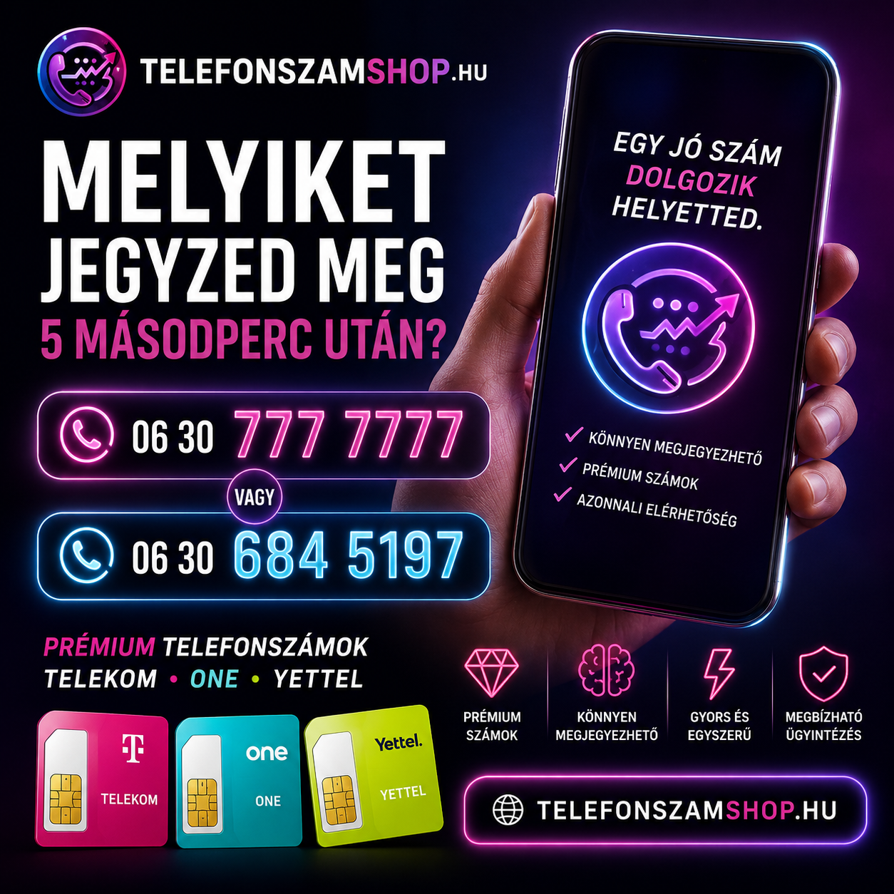 Melyiket jegyzed meg 5 másodperc múlva