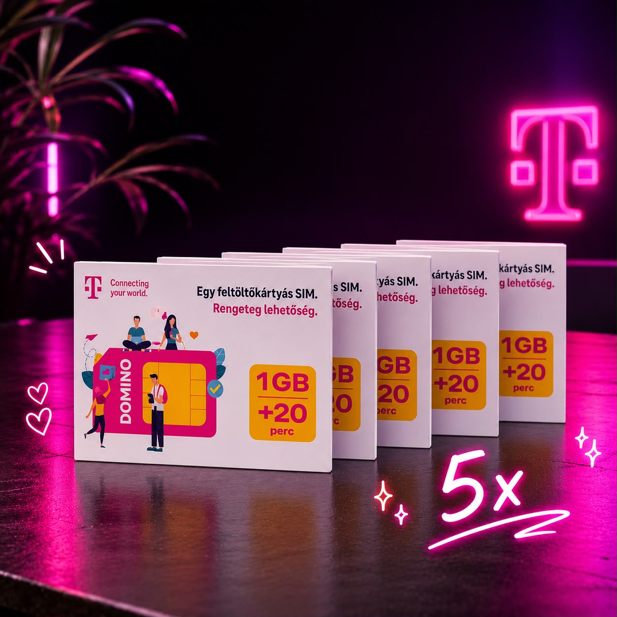 Telekom 5 darabos SIM-csomag
